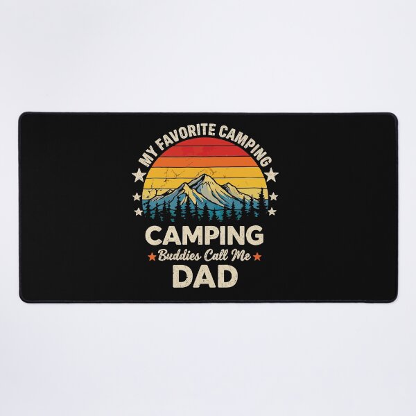 Item preview, My Favorite Camping Buddies Call Me Dad - Retro Camper Art designed and sold by BendyBeasts.