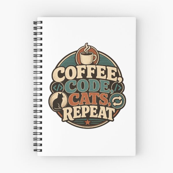 Item preview, Coffee Code Cats Repeat Programmer Coder designed and sold by AntiqueImages.