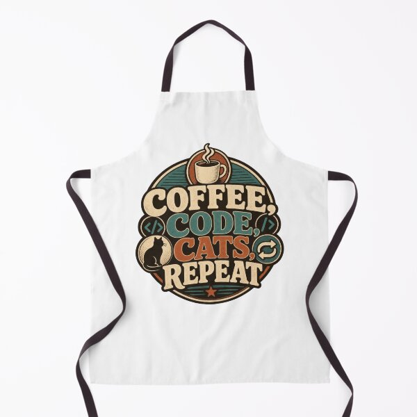 Item preview, Coffee Code Cats Repeat Programmer Coder designed and sold by AntiqueImages.