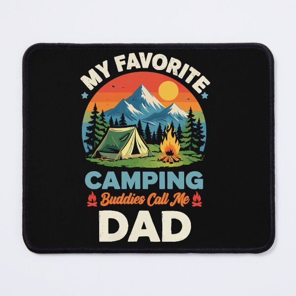 Item preview, My Favorite Camping Buddies Call Me Dad - Retro Camper Art designed and sold by BendyBeasts.