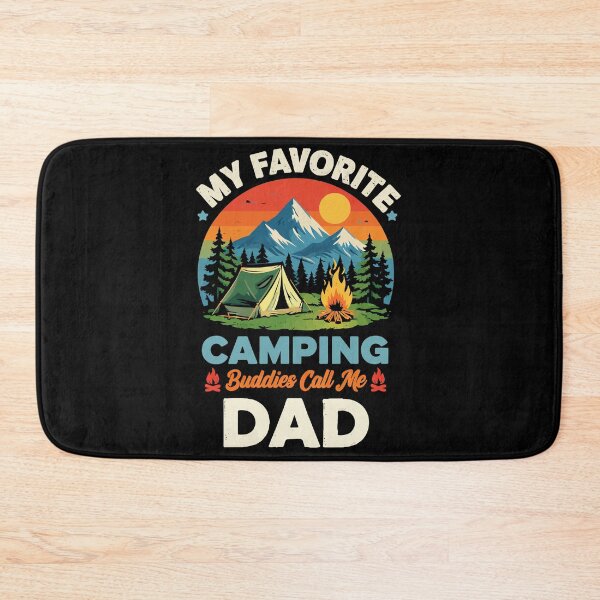 Item preview, My Favorite Camping Buddies Call Me Dad - Retro Camper Art designed and sold by BendyBeasts.