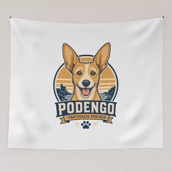 Item preview, Portuguese Podengo Dog Lover Vintage Design designed and sold by AntiqueImages.