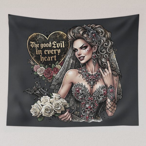 Item preview, Gothic Bride Skull Corset Bouquet designed and sold by Voodoo Store Paranormal Collections.