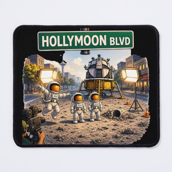 Item preview, Astronauts Filming Fake Moon Landing designed and sold by FREENATION2026.