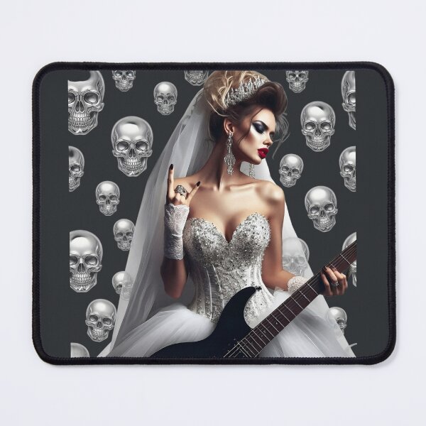 Item preview, Gothic Bride Guitar Crown Skull designed and sold by Voodoo Store Paranormal Collections.