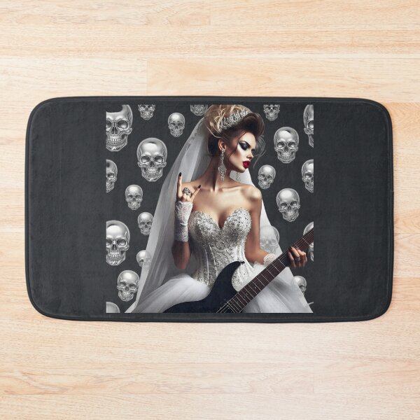 Item preview, Gothic Bride Guitar Crown Skull designed and sold by Voodoo Store Paranormal Collections.