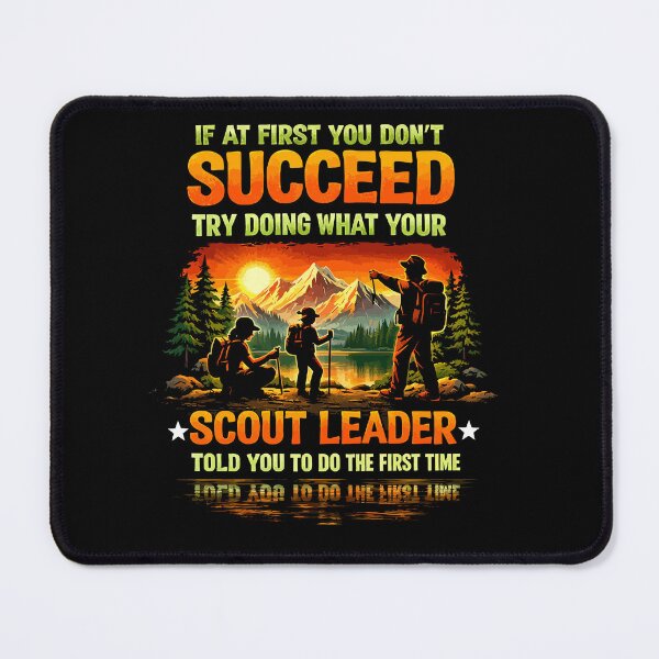 Item preview, Try Doing What Your Scout Leader Told You - Retro Camping Art designed and sold by BendyBeasts.