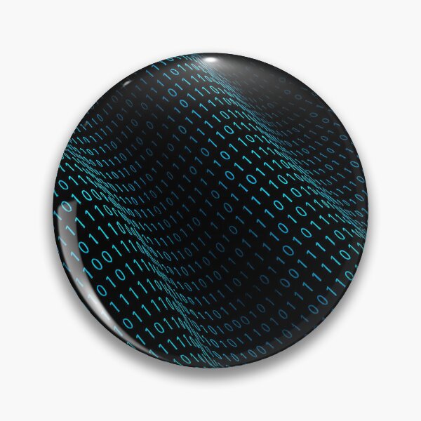Item preview, Binary Code Matrix Flow Cyber Wave Tech Pattern designed and sold by Thompika.