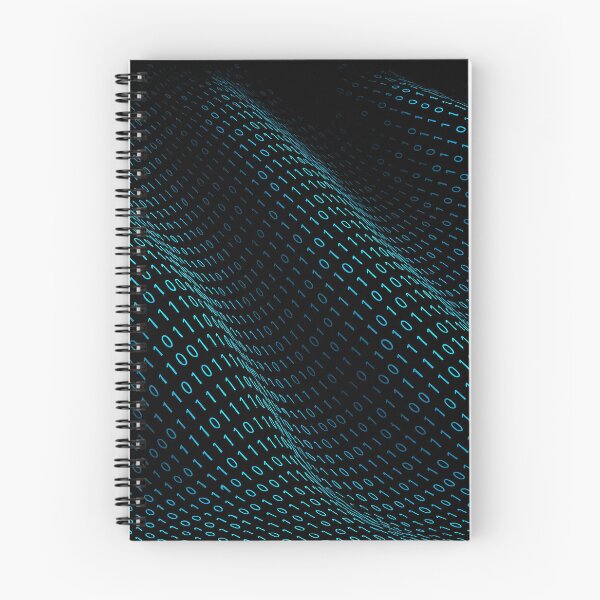 Item preview, Binary Code Matrix Flow Cyber Wave Tech Pattern designed and sold by Thompika.