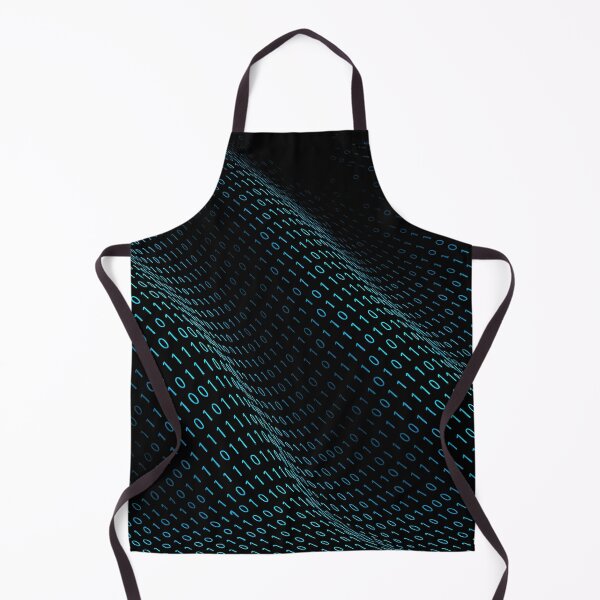 Item preview, Binary Code Matrix Flow Cyber Wave Tech Pattern designed and sold by Thompika.