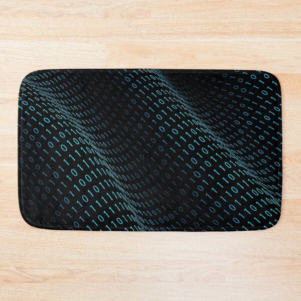 Item preview, Binary Code Matrix Flow Cyber Wave Tech Pattern designed and sold by Thompika.