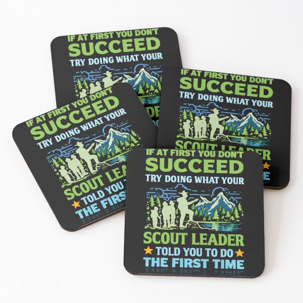 Item preview, Try Doing What Your Scout Leader Told You - Retro Camping Art designed and sold by BendyBeasts.