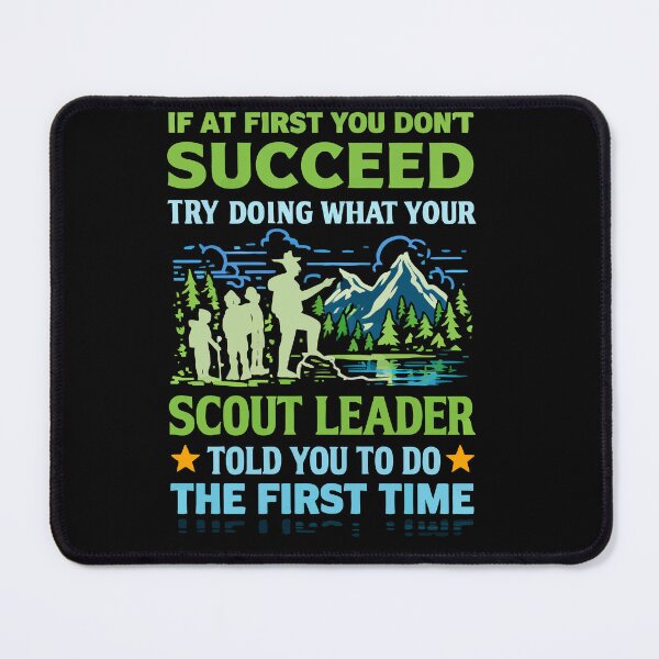 Item preview, Try Doing What Your Scout Leader Told You - Retro Camping Art designed and sold by BendyBeasts.