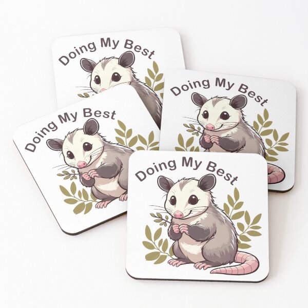 Item preview, ​Doing My Best Cute Possum Cottagecore Vintage Aesthetic designed and sold by Joshbrowny.