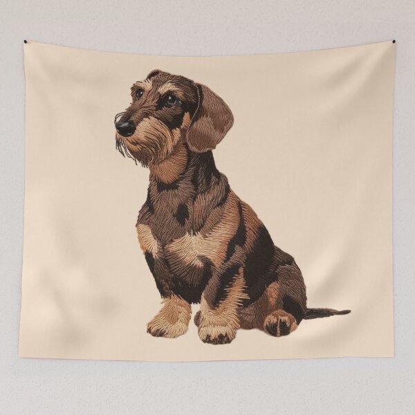 Item preview, Wirehaired Dachshund Dog designed and sold by 123ks.