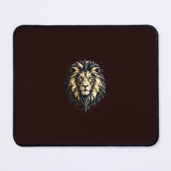 Item preview, Geometric Lion Portrait | Modern African Wildlife Wall Art designed and sold by AfriqaDesigns.