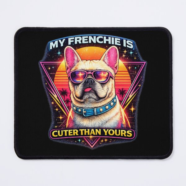 Item preview, My Frenchie Is Cuter Than Yours | Retro 80s French Bulldog Shirt | Funny Dog Lover Gift designed and sold by EverclearDesign.