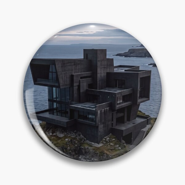 Item preview, Isolated Brutalist Ocean Fortress designed and sold by dreamhomes05.
