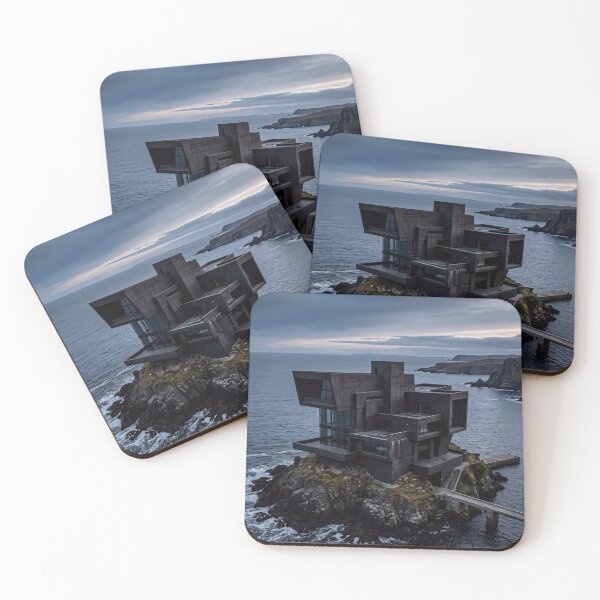 Item preview, Isolated Brutalist Ocean Fortress designed and sold by dreamhomes05.