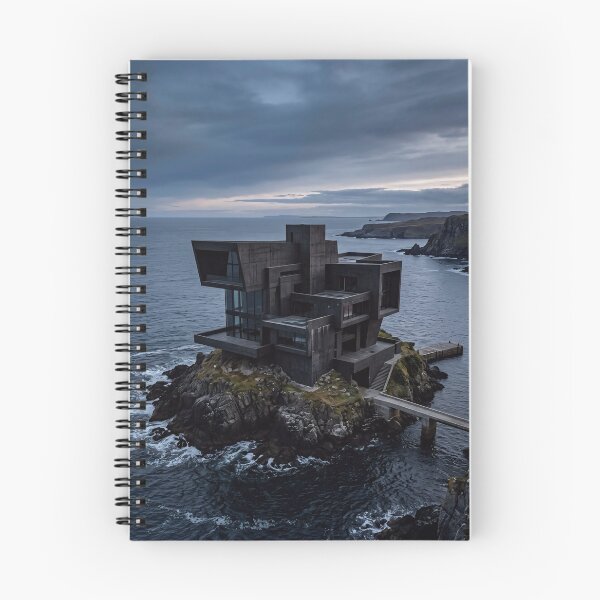 Item preview, Isolated Brutalist Ocean Fortress designed and sold by dreamhomes05.