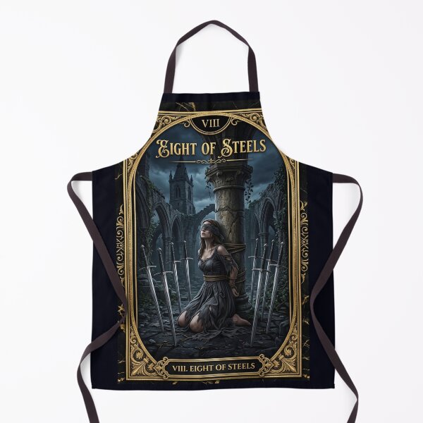 Item preview, Eight of Steels- tarot card designed and sold by Studio77-Gothic.