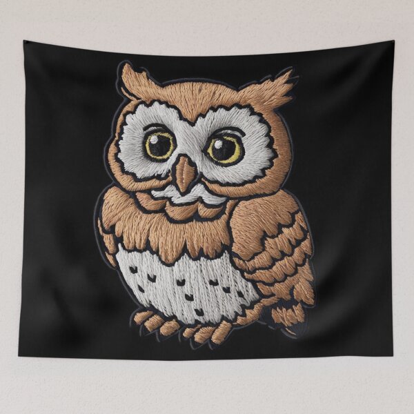 Item preview, A wide-eyed owl designed and sold by 123ks.