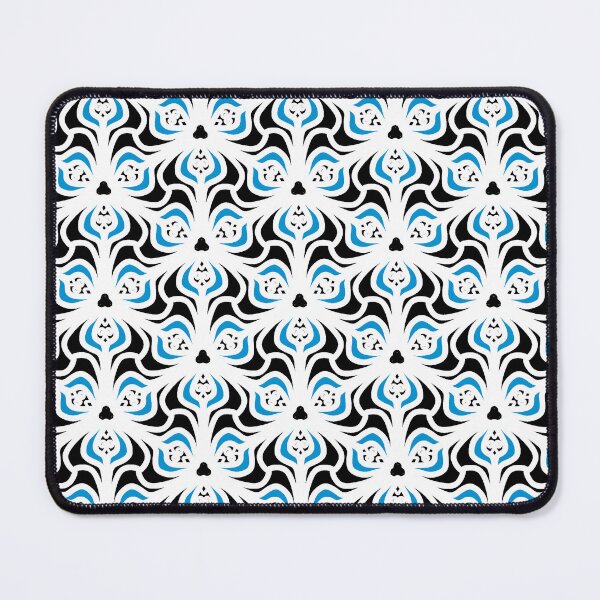 Item preview, Intricate Blue and Black Swirl Tessellation Pattern designed and sold by Sasitee.