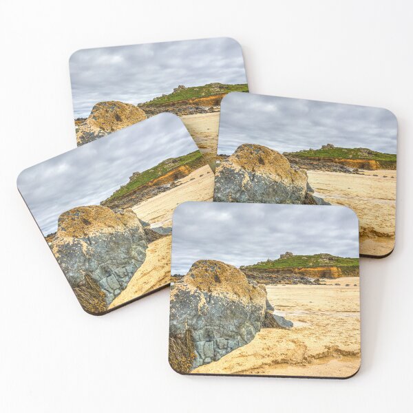 Item preview, Porthmeor Beach and St Nicholas Chapel, St Ives, Cornwall, England designed and sold by Paul Thompson Photography.