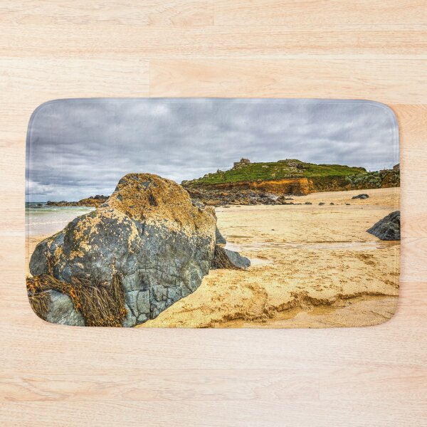 Item preview, Porthmeor Beach and St Nicholas Chapel, St Ives, Cornwall, England designed and sold by Paul Thompson Photography.