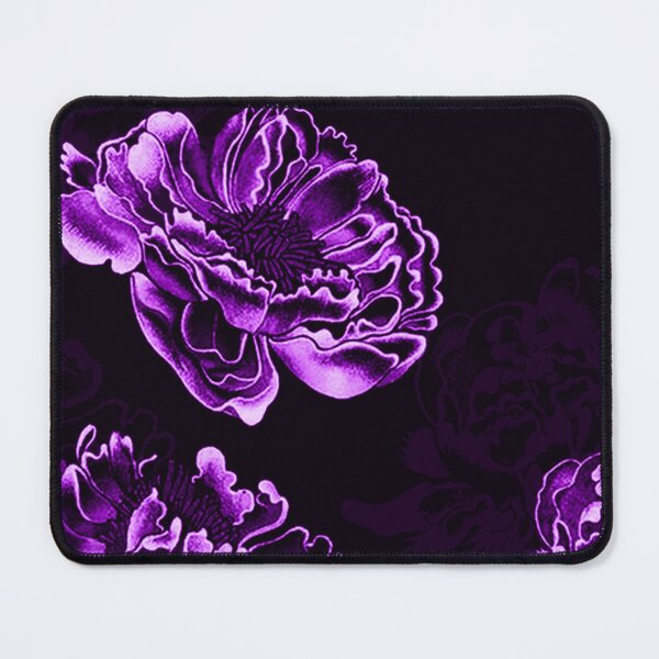 Item preview, Purple Peony Art | Japanese Botanical Aesthetic | Gothic Floral Print designed and sold by BatNature.