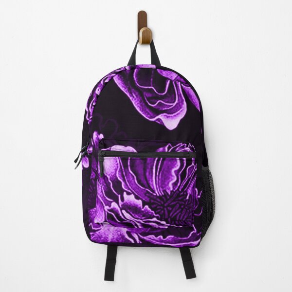 Item preview, Purple Peony Art | Japanese Botanical Aesthetic | Gothic Floral Print designed and sold by BatNature.