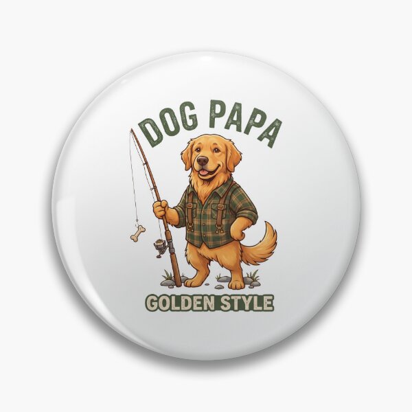 Item preview, Dog Papa Golden Style designed and sold by zoughlal.