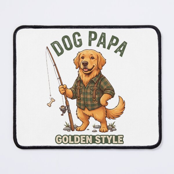 Item preview, Dog Papa Golden Style designed and sold by zoughlal.