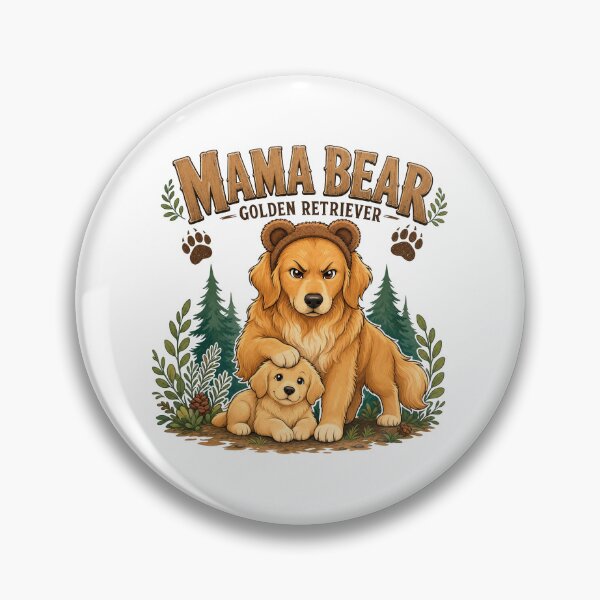 Item preview, Mama Bear Golden Retriever designed and sold by zoughlal.