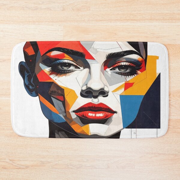 Item preview, Cubist beauty, abstract portrait designed and sold by LiskoDesign.