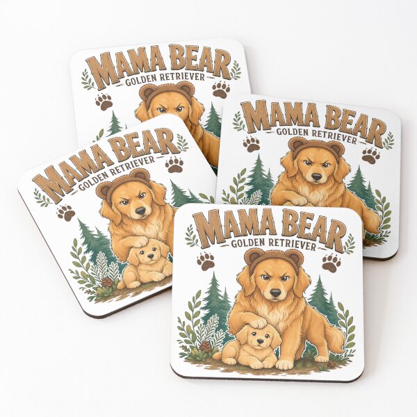 Item preview, Mama Bear Golden Retriever designed and sold by zoughlal.