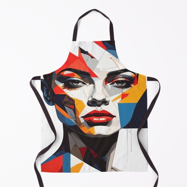 Item preview, Cubist beauty, abstract portrait designed and sold by LiskoDesign.