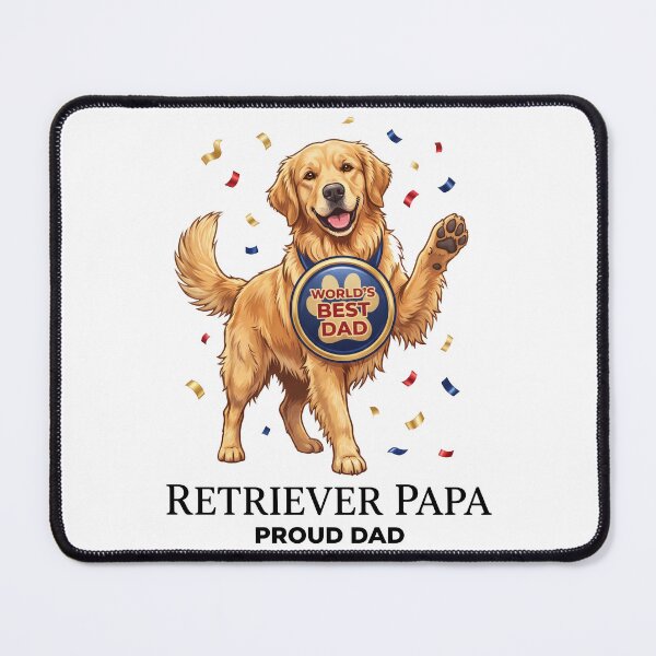 Item preview, Retriever Papa Proud Dad designed and sold by zoughlal.