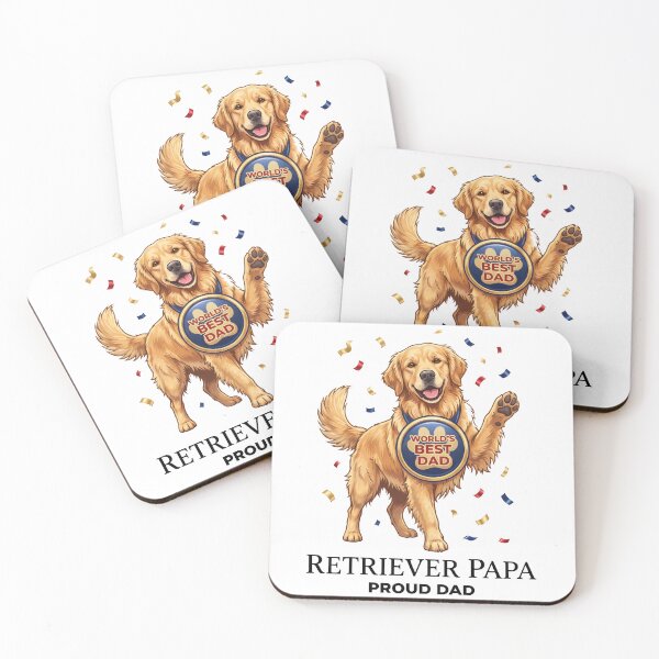Item preview, Retriever Papa Proud Dad designed and sold by zoughlal.