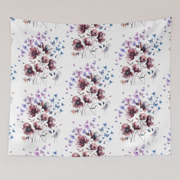 Item preview, Elegant Floral Butterfly Garden designed and sold by Szpaku desart .
