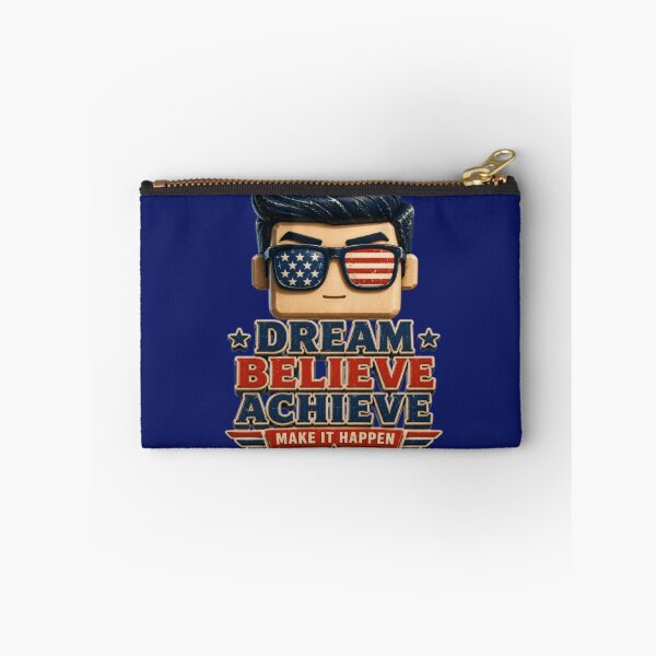Item preview, Dream Believe Achieve – Make It Happen Retro Motivation Design designed and sold by My-Hoodies.