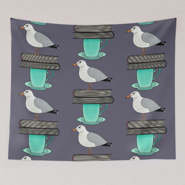 Item preview, Libros y café gaviota designed and sold by SnailAndCo.