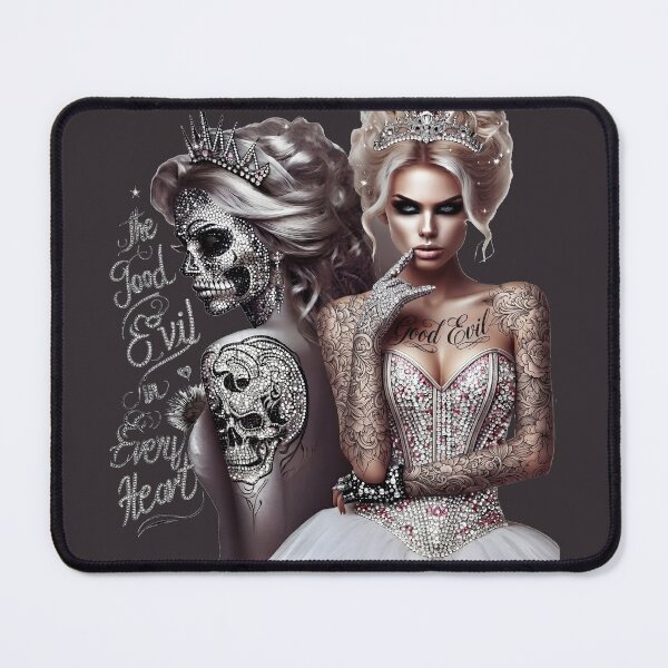 Item preview, Gothic Queen Skull Tattoo Corset designed and sold by Voodoo Store Paranormal Collections.