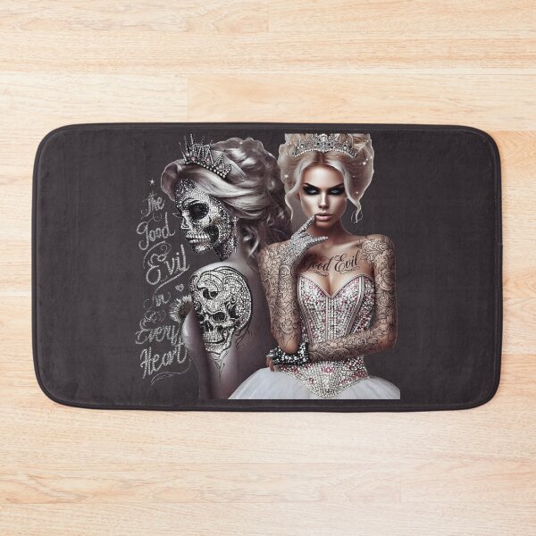 Item preview, Gothic Queen Skull Tattoo Corset designed and sold by Voodoo Store Paranormal Collections.