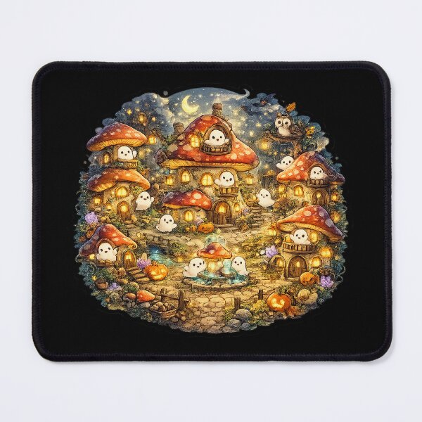 Item preview, Haunted Mushroom Village – Cute Kawaii Halloween designed and sold by RDcollections.