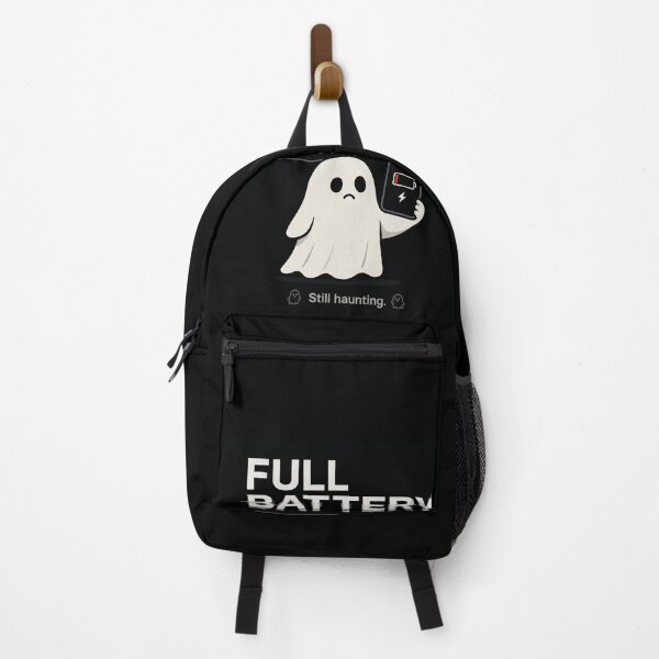 Item preview, Full Battery 3% Funny Ghost Graphic | Cute Low Battery Meme Shirt | Minimal Haunted Phone Aesthetic Tee designed and sold by warlistop.