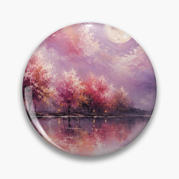 Item preview, Midnight Enchantment | Purple Moonlit Landscape Fine Art designed and sold by Joey Santiago.