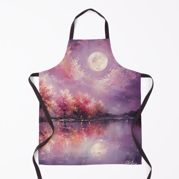 Item preview, Midnight Enchantment | Purple Moonlit Landscape Fine Art designed and sold by Joey Santiago.