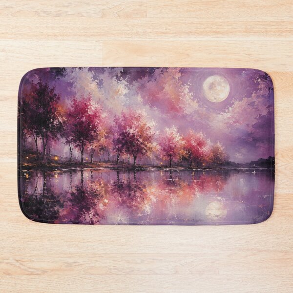 Item preview, Midnight Enchantment | Purple Moonlit Landscape Fine Art designed and sold by Joey Santiago.
