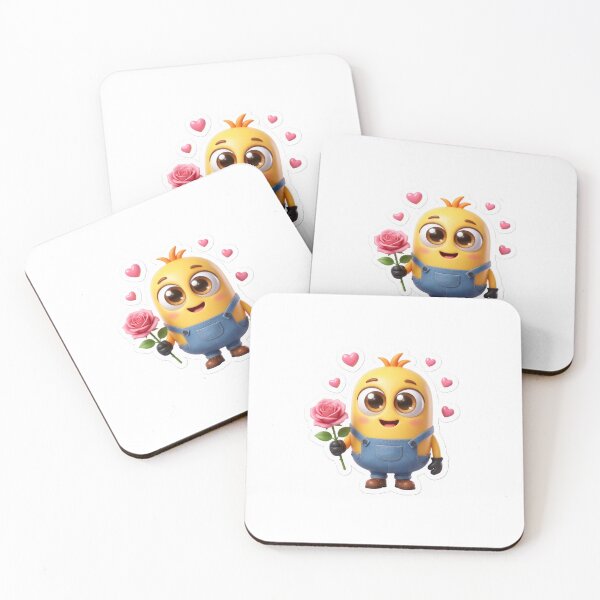 Item preview, Cute Kawaii Cartoon Mascot with Rose PNG Sticker | 3D Love Character | Transparent Background Digital Download designed and sold by ashwin131.